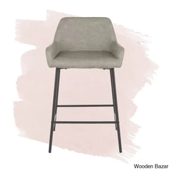 Greelys Swivel Upholstered 24.75’’ Counter And Bar Stool With Metal Frame (Set Of 2)