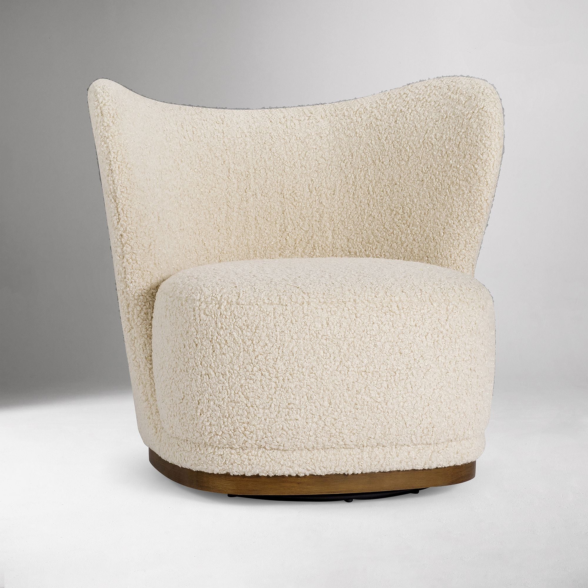 Aekix Swivel Chair - Wooden bazar