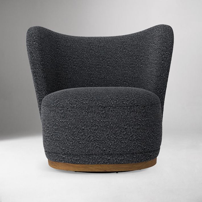 Aekix Swivel Chair - Wooden bazar