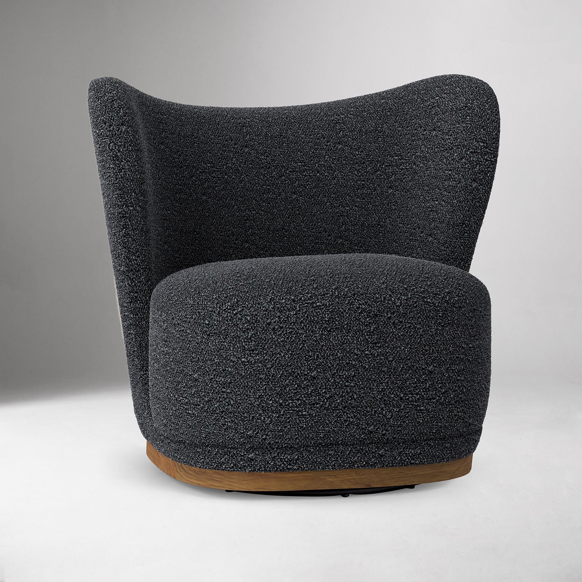 Aekix Swivel Chair - Wooden bazar
