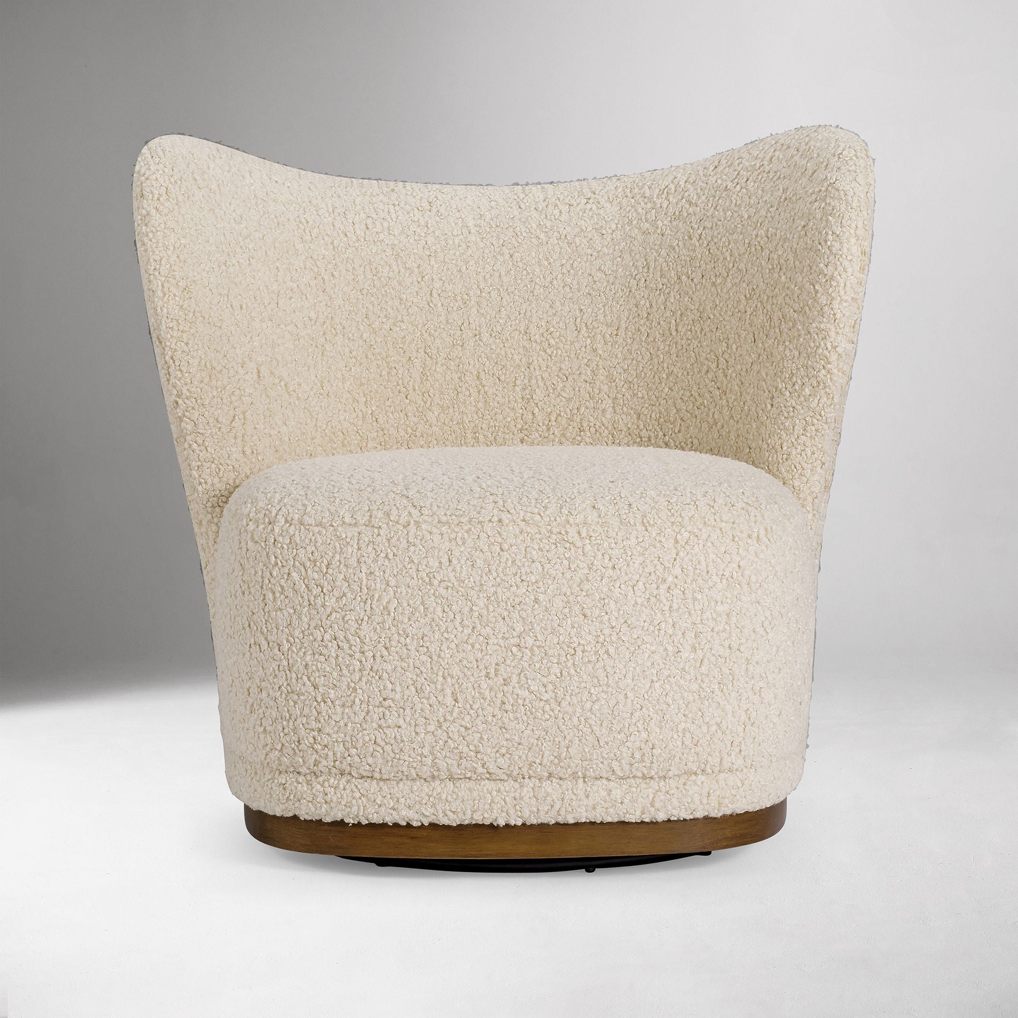 Aekix Swivel Chair - Wooden bazar