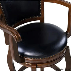 Greero Swivel Counter And Bar Stool Set Of 2- Wooden Bazar