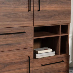 Gremio Stylish Solid Wood Roswell Storage Cabinet - Wooden Bazar