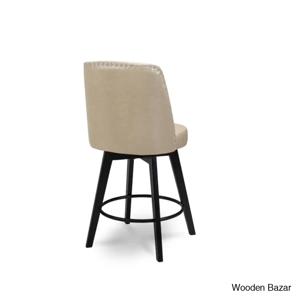 Griggstownz Swivel Upholstered 26’’ Counter Stool (Set Of 2)