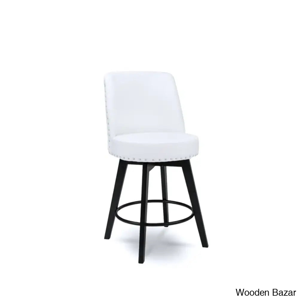 Griggstownz Swivel Upholstered 26’’ Counter Stool (Set Of 2)