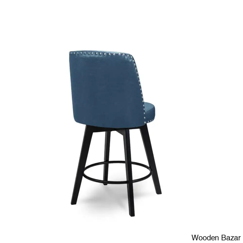 Griggstownz Swivel Upholstered 26’’ Counter Stool (Set Of 2)