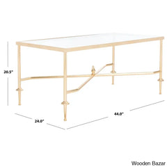 Gruffuddo Glass Top Coffee And Center Table