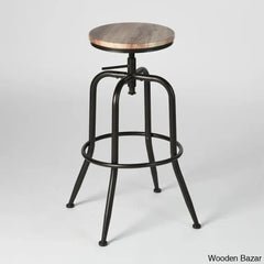 Grundys Swivel Lifting Height Counter And Bar Stools For Kitchen Island With Metal Frame (Set Of 2)