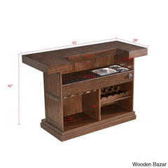 Bar counter with chairs-2