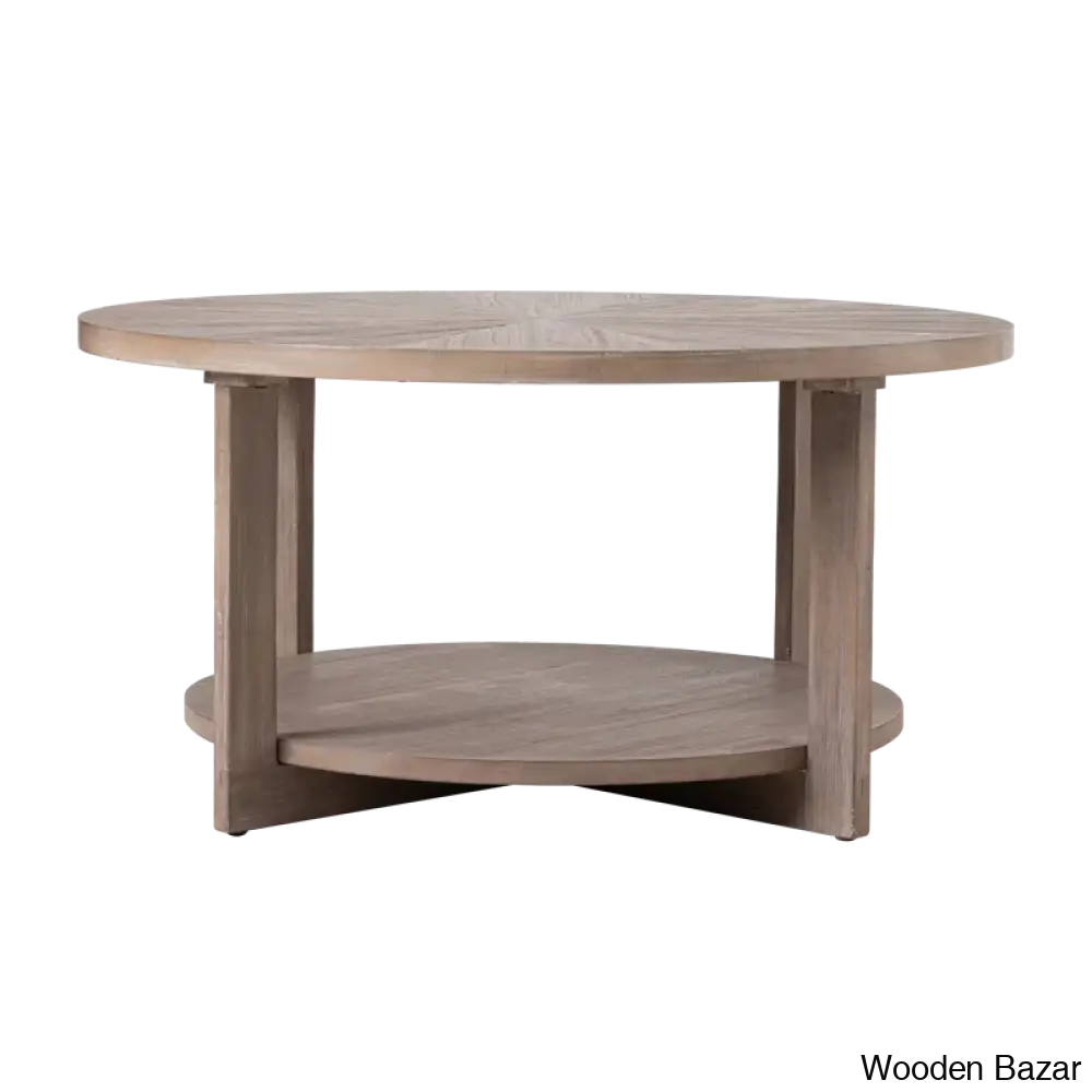 Gunnisoni Cross Legs Coffee And Center Table With Storage