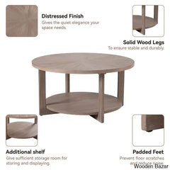 Gunnisoni Cross Legs Coffee And Center Table With Storage