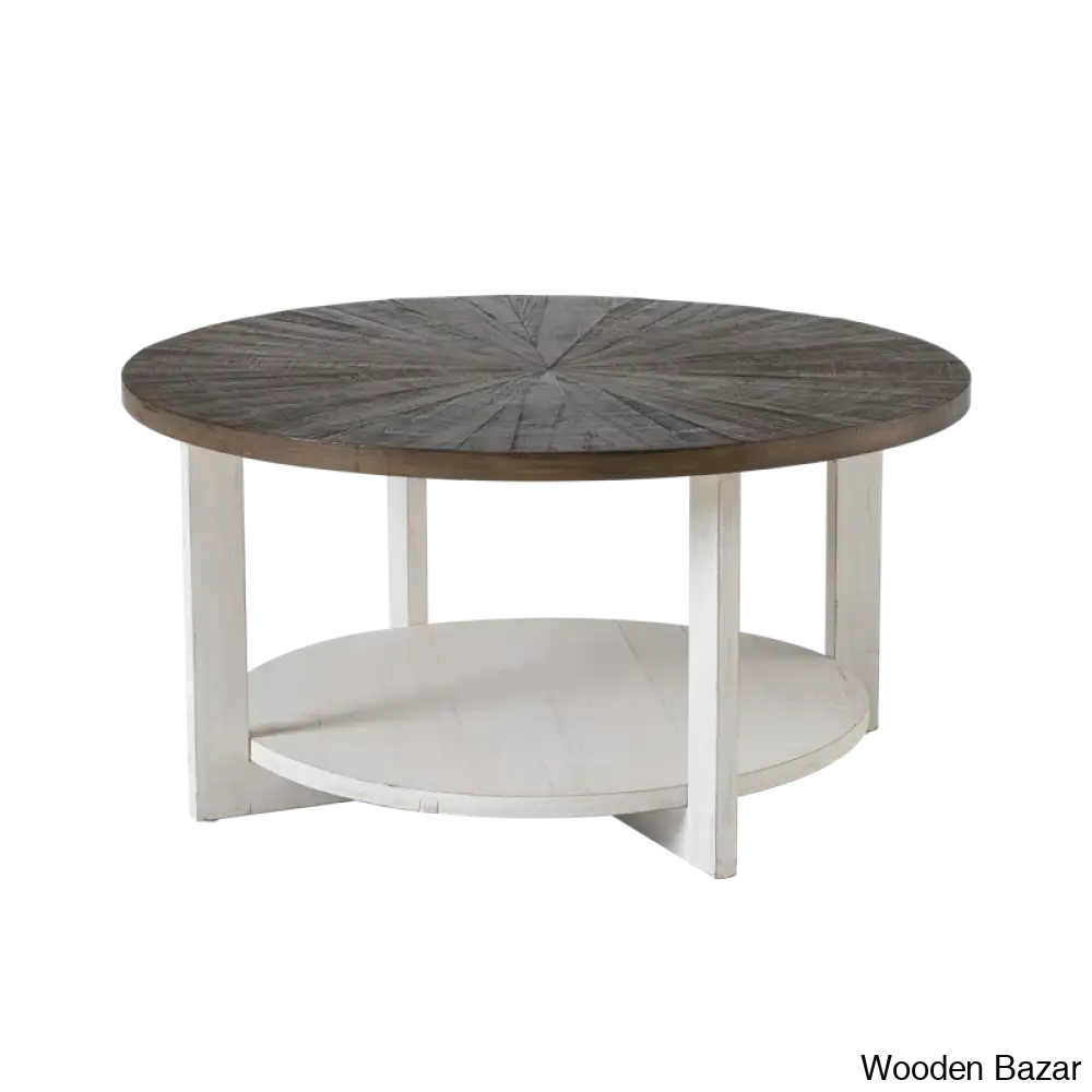 Gunnisoni Cross Legs Coffee And Center Table With Storage