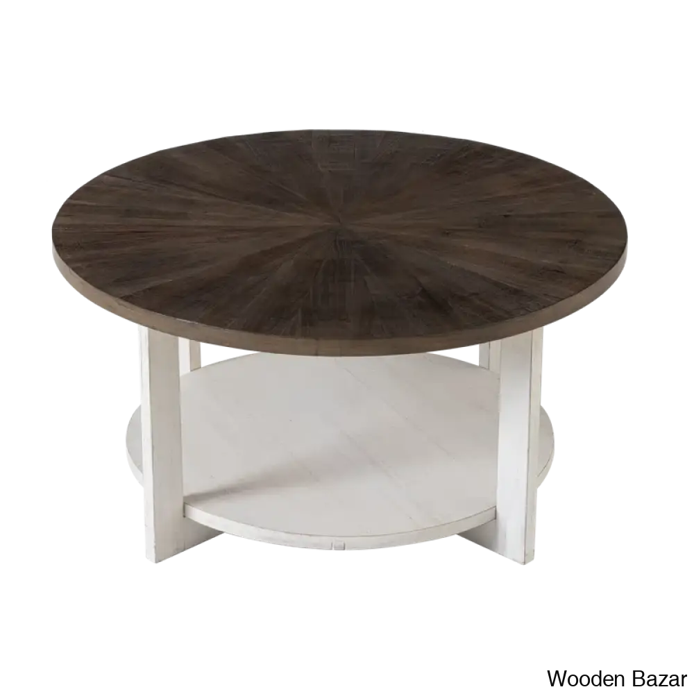 Gunnisoni Cross Legs Coffee And Center Table With Storage