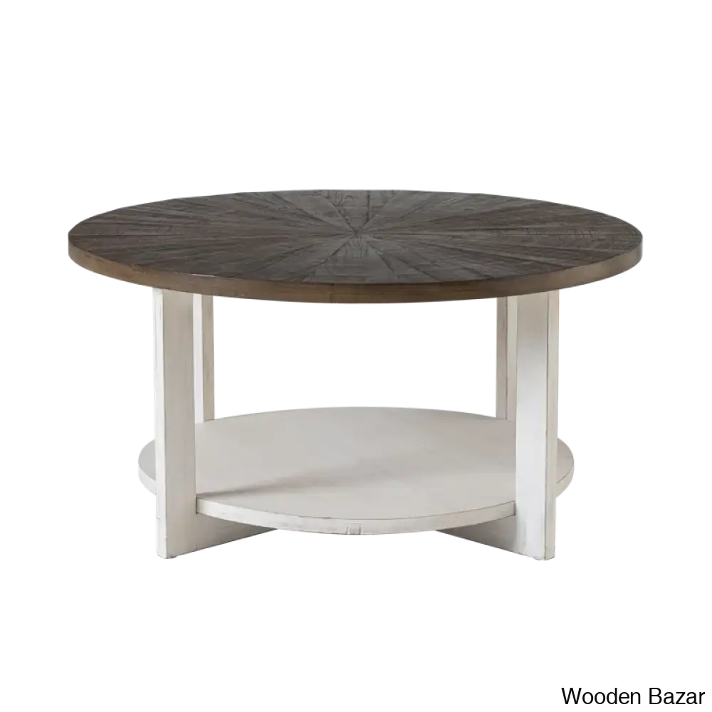 Gunnisoni Cross Legs Coffee And Center Table With Storage