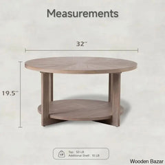 Gunnisoni Cross Legs Coffee And Center Table With Storage