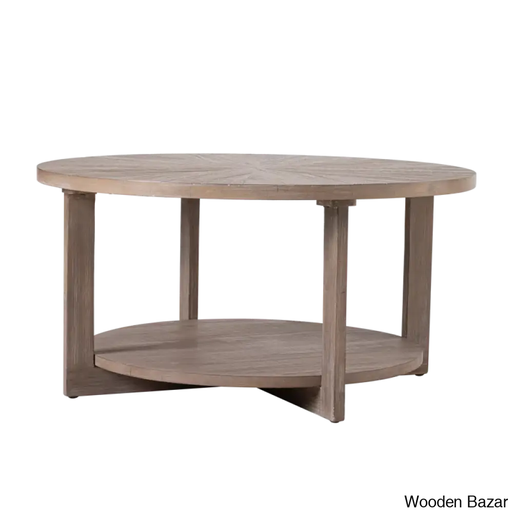 Gunnisoni Cross Legs Coffee And Center Table With Storage