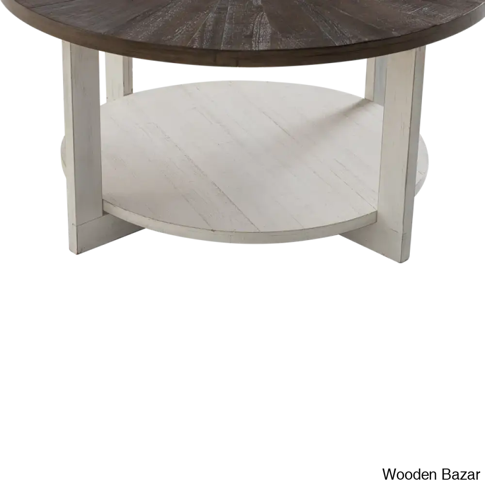 Gunnisoni Cross Legs Coffee And Center Table With Storage