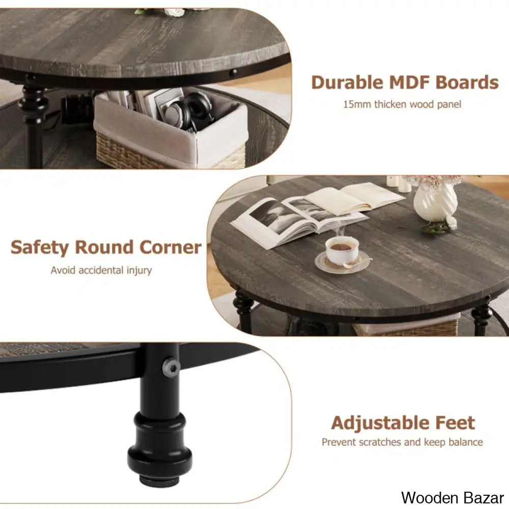 Hajerah Coffee And Center Table