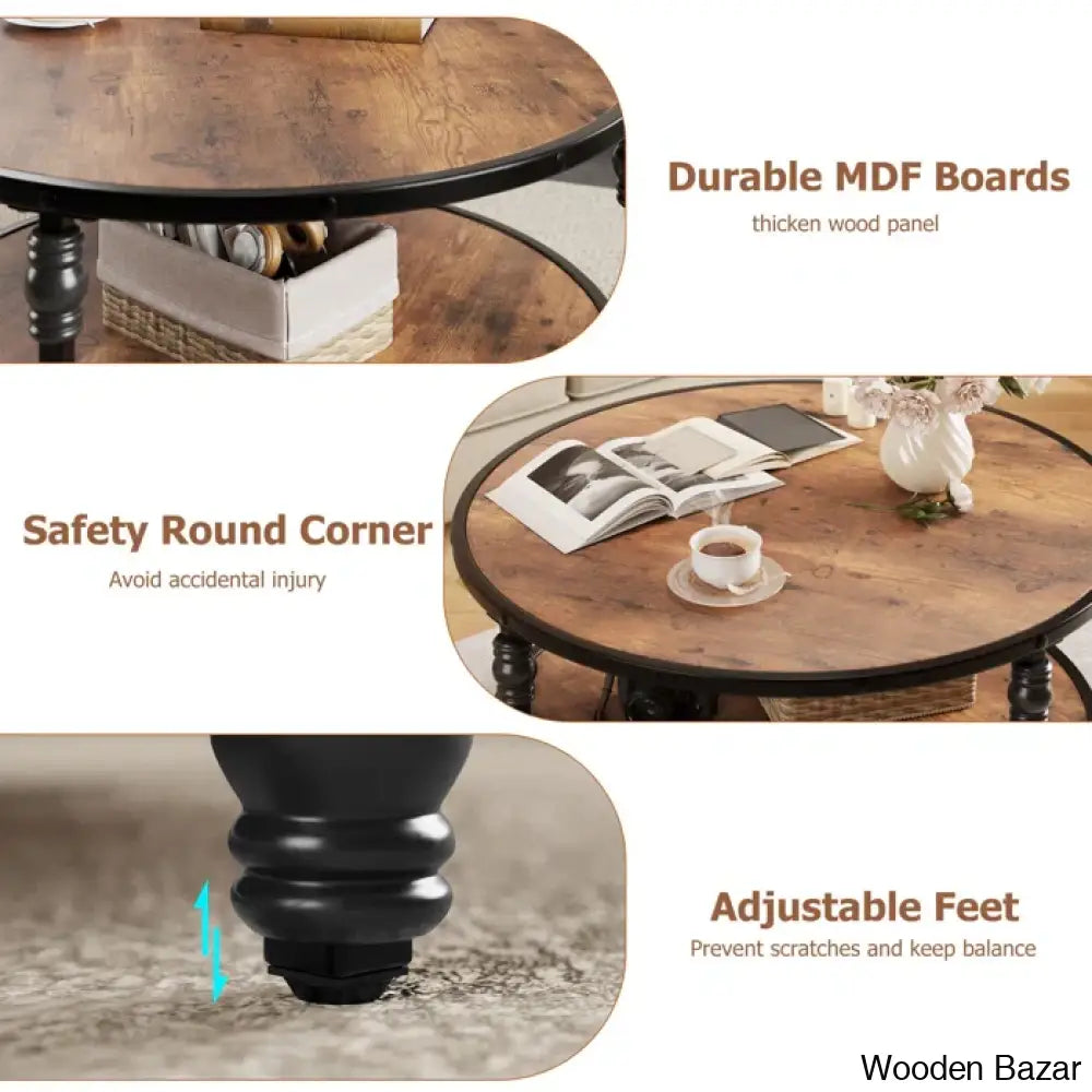 Hajerah Coffee And Center Table