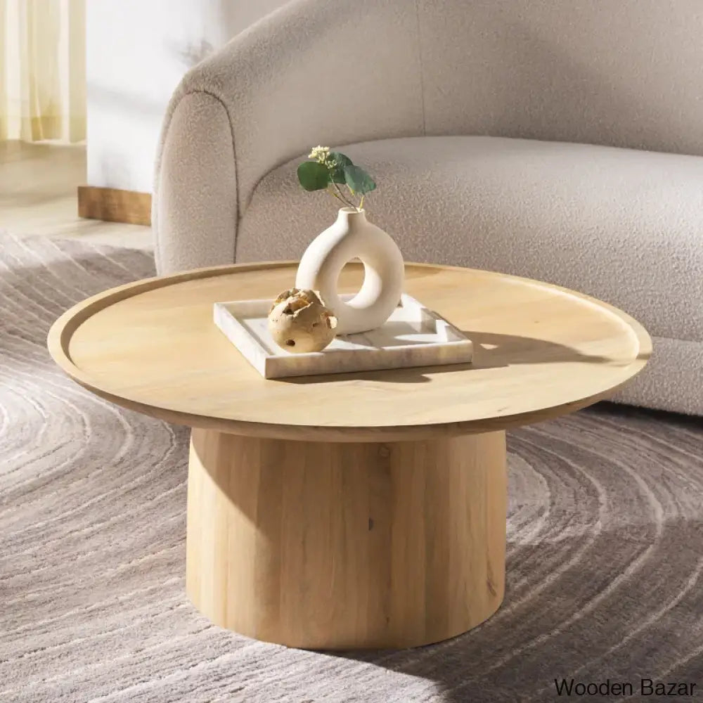 Haley Solid Wood Coffee Table And Center Table