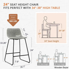 Hambrooko Swivel Bar & Counter Stool (Set Of 4)