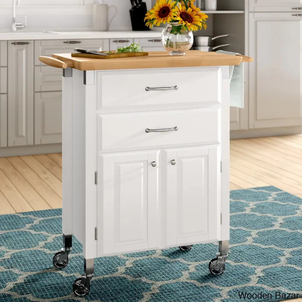 Hamilton Wood Kitchen Cart Trolley Cart Cabinet Kitchen Island With Storage