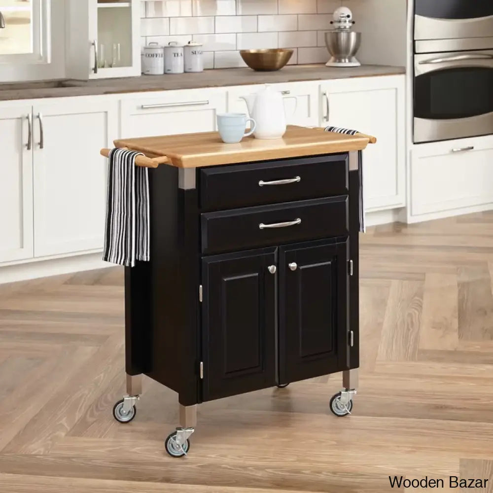 Hamilton Wood Kitchen Cart Trolley Cart Cabinet Kitchen Island With Storage