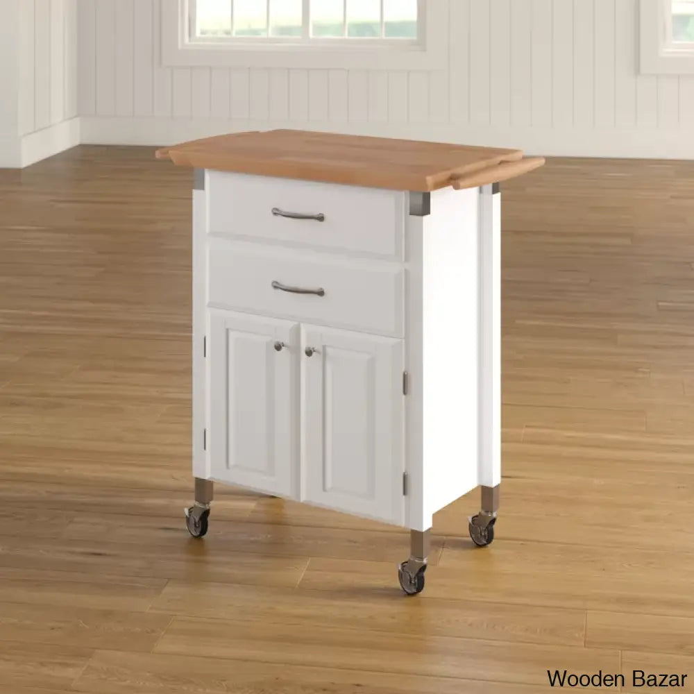 Hamilton Wood Kitchen Cart Trolley Cart Cabinet Kitchen Island With Storage