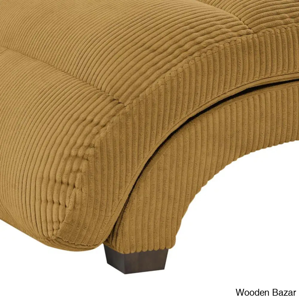 Hamingo New Upholstered Chaise Lounge - Wooden Bazar