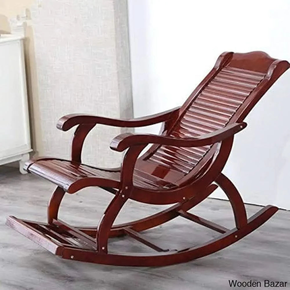 Wooden rocking chair pepperfry sale