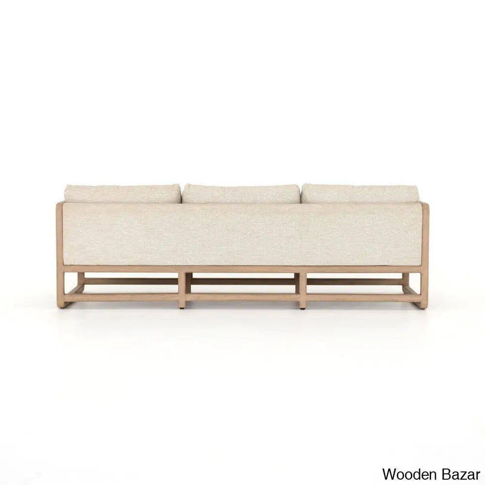 Harper Outdoor Sofa In Solid Wood With Blend Of Functional Elegance And Timeless Design