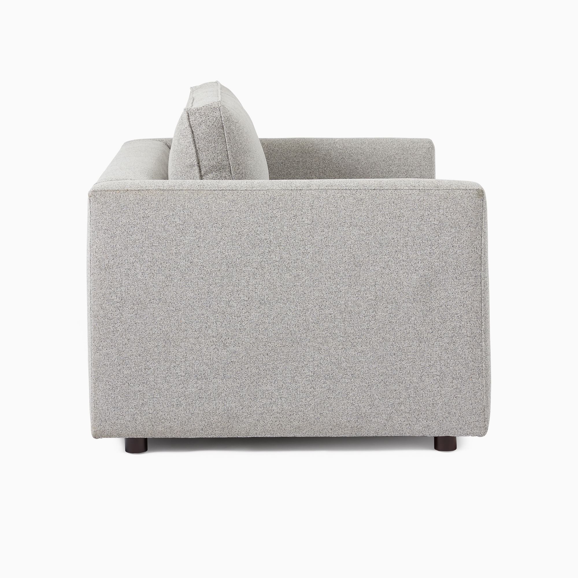 Haprix Oversized Chair and a Half in Soft Gray Upholstery - Wooden bazar