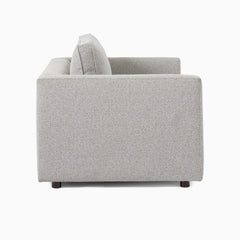 Haprix Oversized Chair and a Half in Soft Gray Upholstery - Wooden bazar