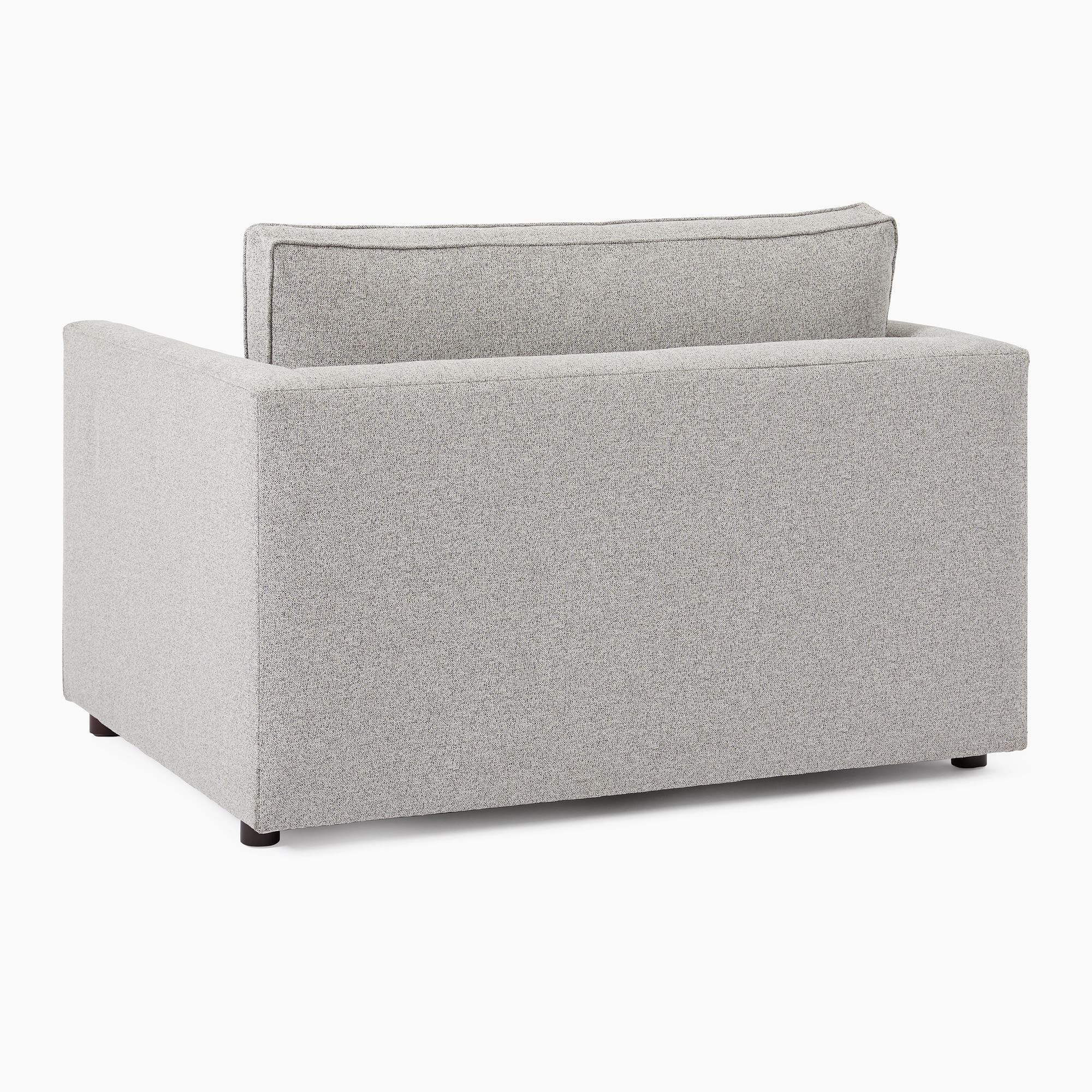 Haprix Oversized Chair and a Half in Soft Gray Upholstery - Wooden bazar