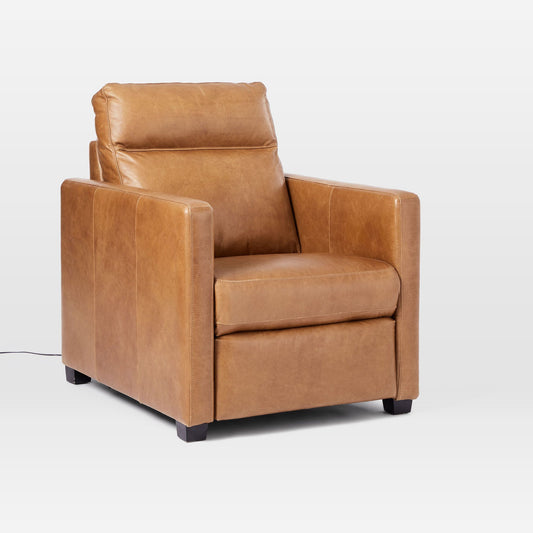 Kelink Leather Power Recliner - Wooden bazar
