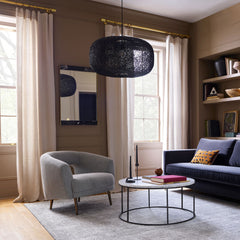 Carryon Modern Barrel Accent Chairs  Set of 2