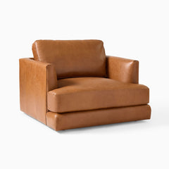 Leather Chair and a Half - Wooden bazar