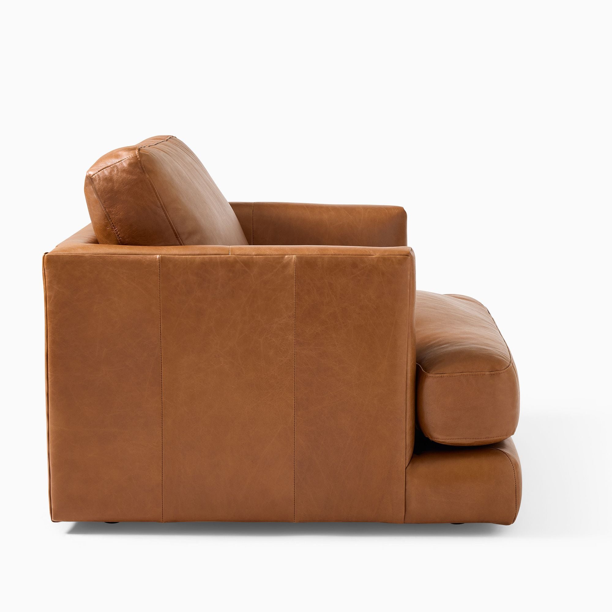Leather Chair and a Half - Wooden bazar