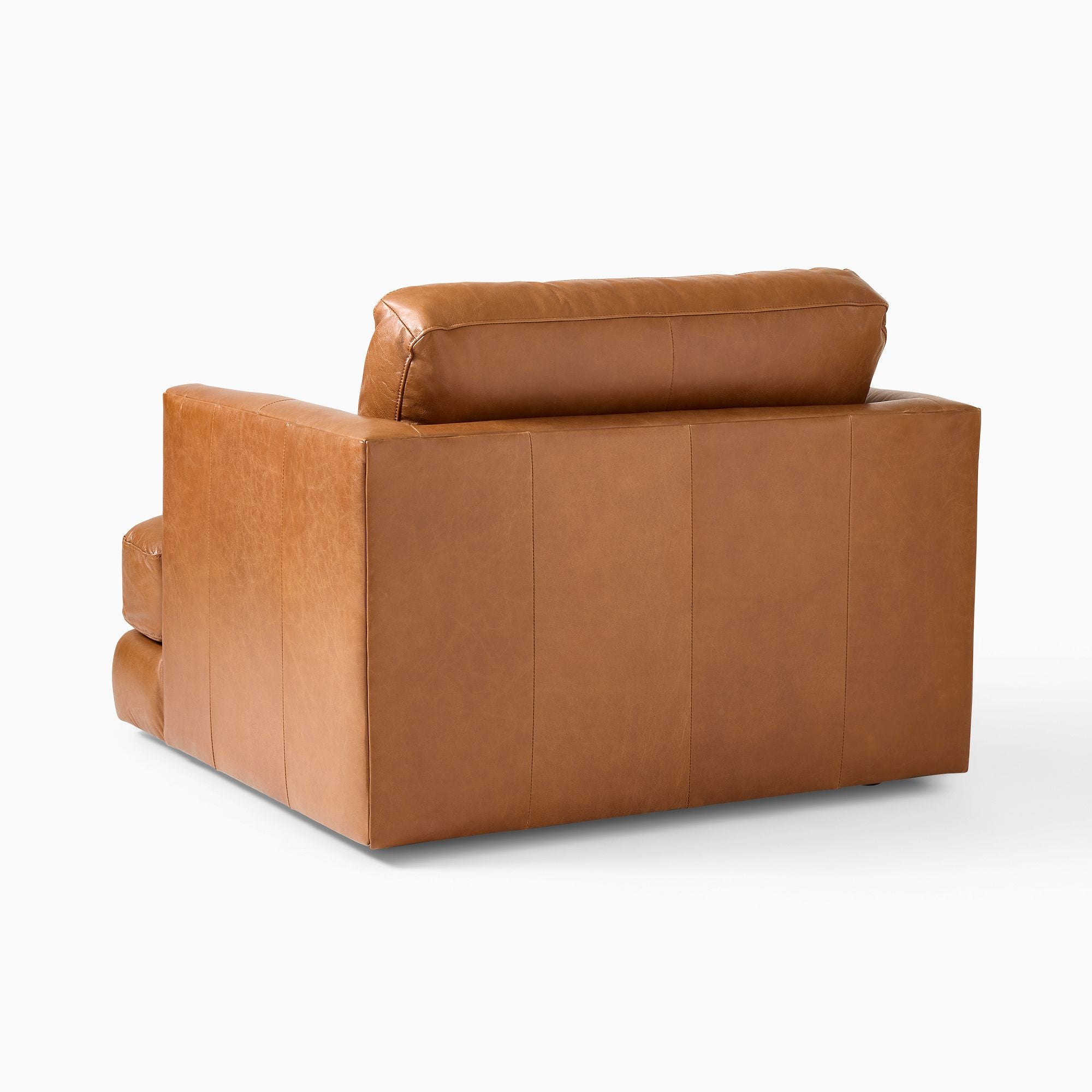 Leather Chair and a Half - Wooden bazar