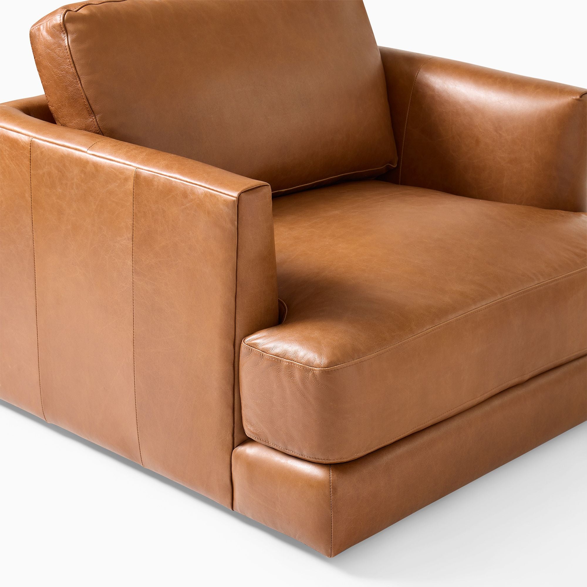 Leather Chair and a Half - Wooden bazar