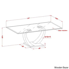 Hawanyas Glass Top Coffee And Center Table