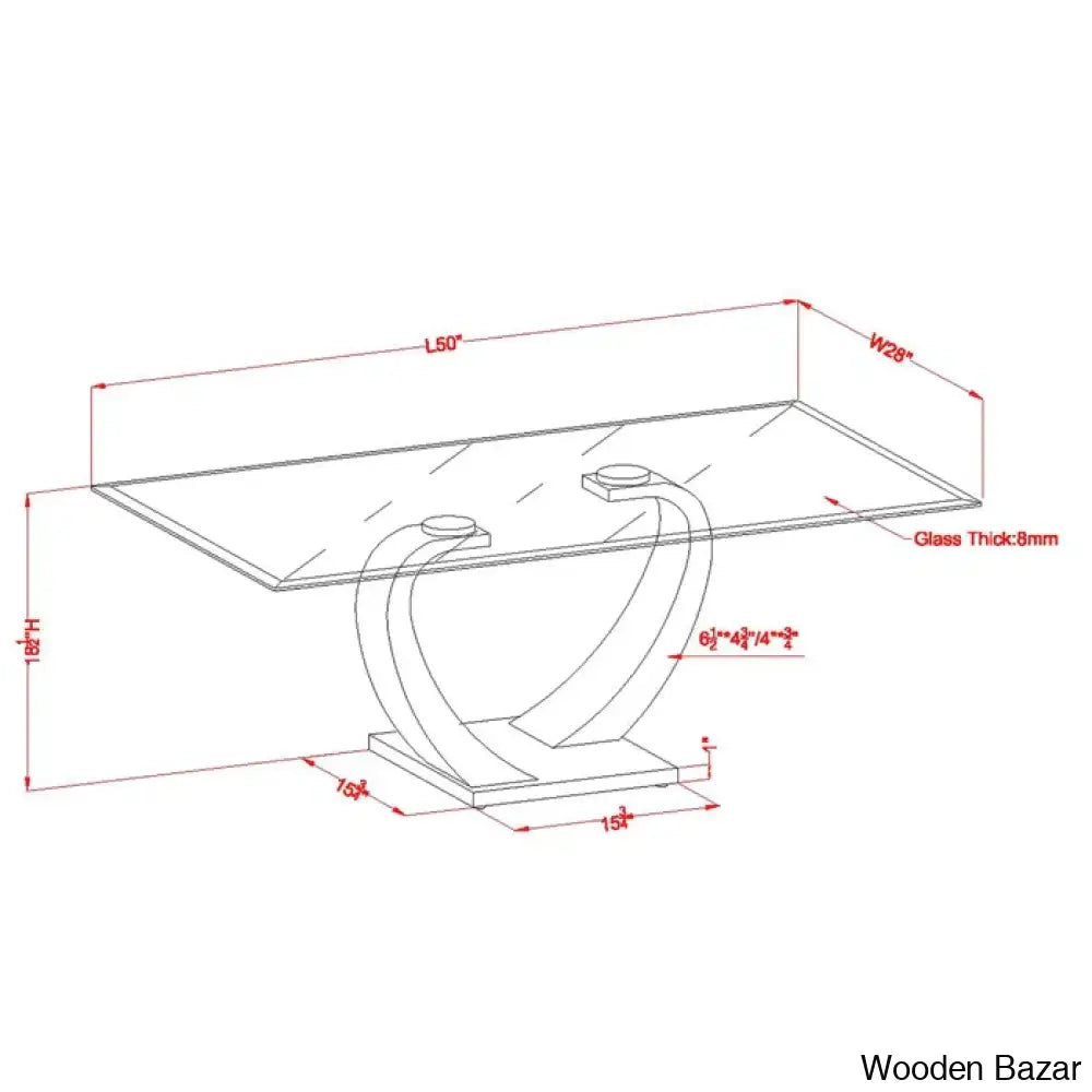 Hawanyas Glass Top Coffee And Center Table