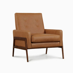 KelBox Leather Chair - Wooden bazar