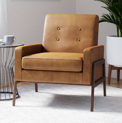 KelBox Leather Chair - Wooden bazar