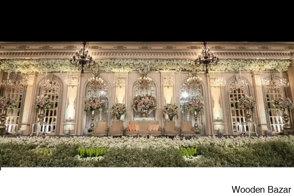 Henrik Royal Sculptural Fiberglass Wedding Stage - Wooden Bazar