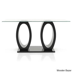 Herry New 4 Seater Pedestal Dining Table Set - Wooden Bazar