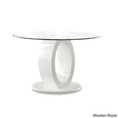 Herry New 4 Seater Pedestal Dining Table Set - Wooden Bazar