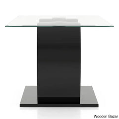 Herry New 4 Seater Pedestal Dining Table Set - Wooden Bazar