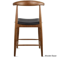 Hialmaro Swivel Counter And Bar Height Stool Farmhouse Open Back Padded Cushion Wood Kitchen Chairs