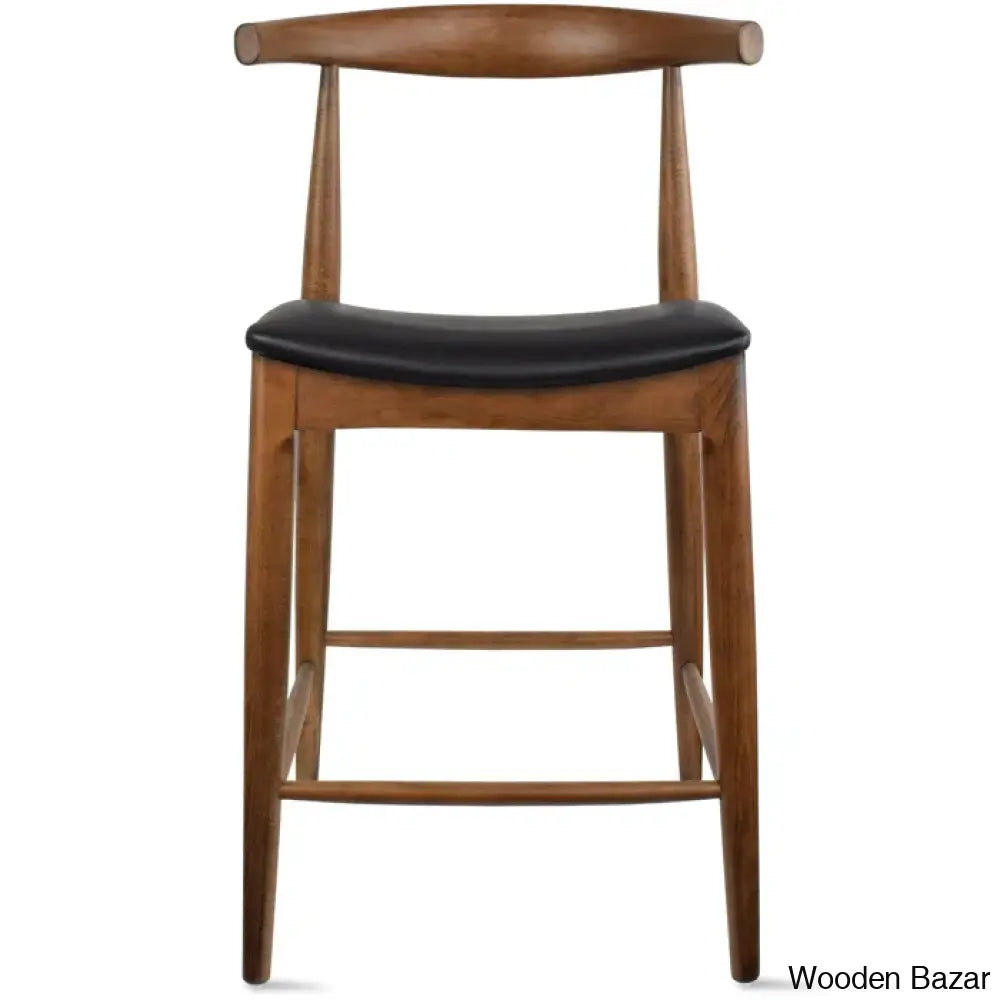 Hialmaro Swivel Counter And Bar Height Stool Farmhouse Open Back Padded Cushion Wood Kitchen Chairs